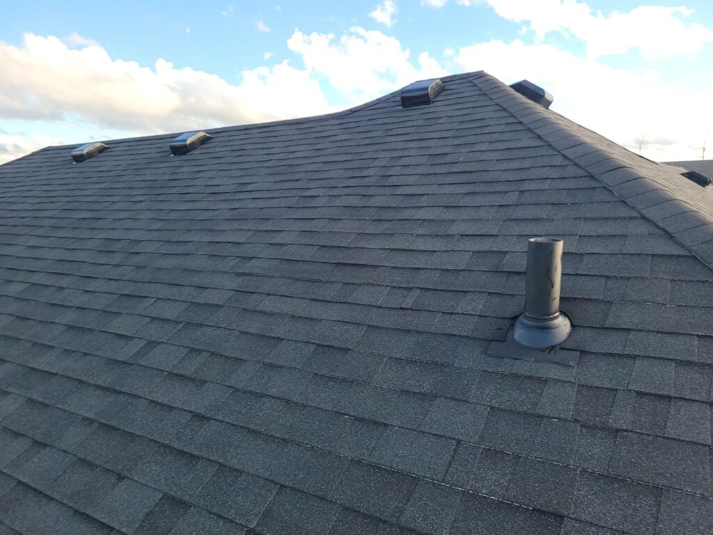 New Malarkey Vista AR shingles in Brilliant Black on a Papillion, NE roof replacement