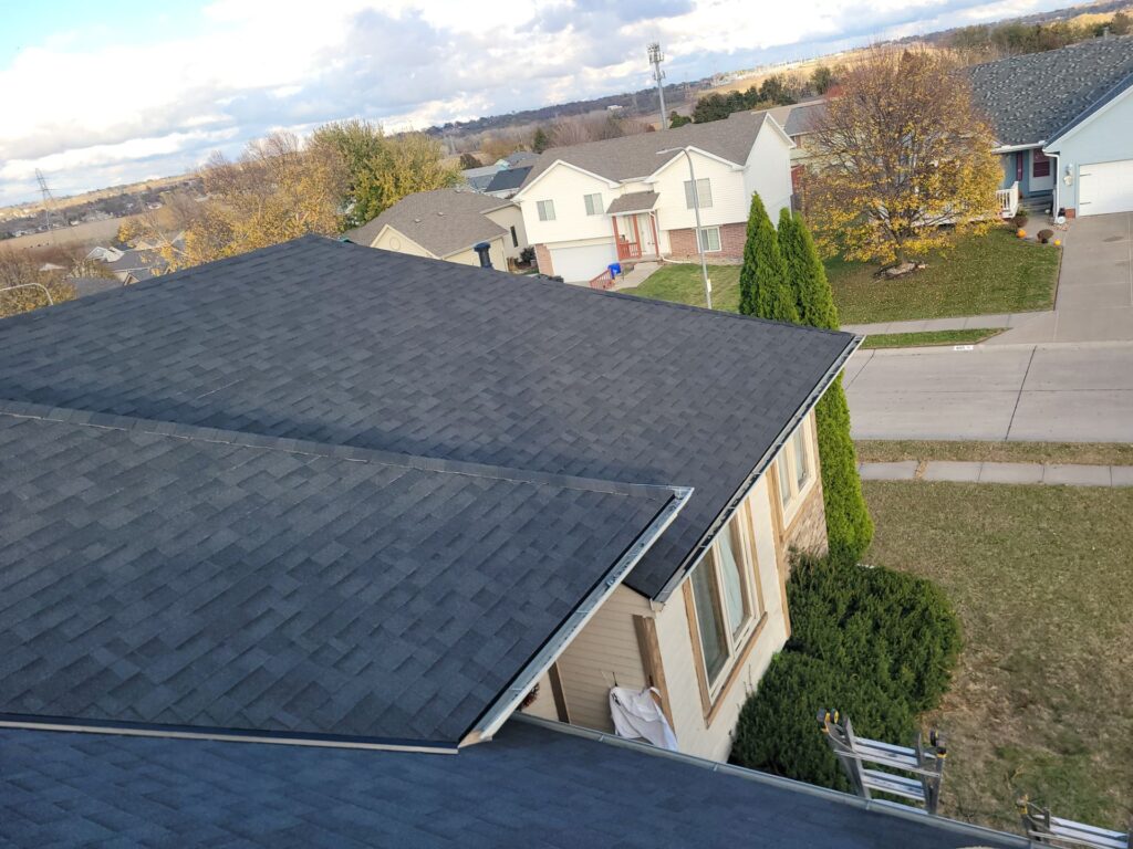 Completed insurance roof replacement on a Papillion, NE home by Goodlife Exteriors